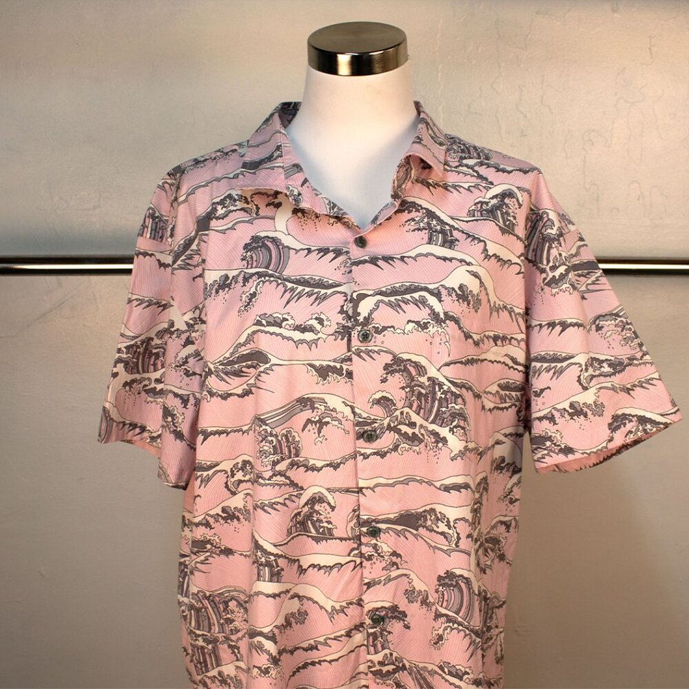 Great Wave Button Up